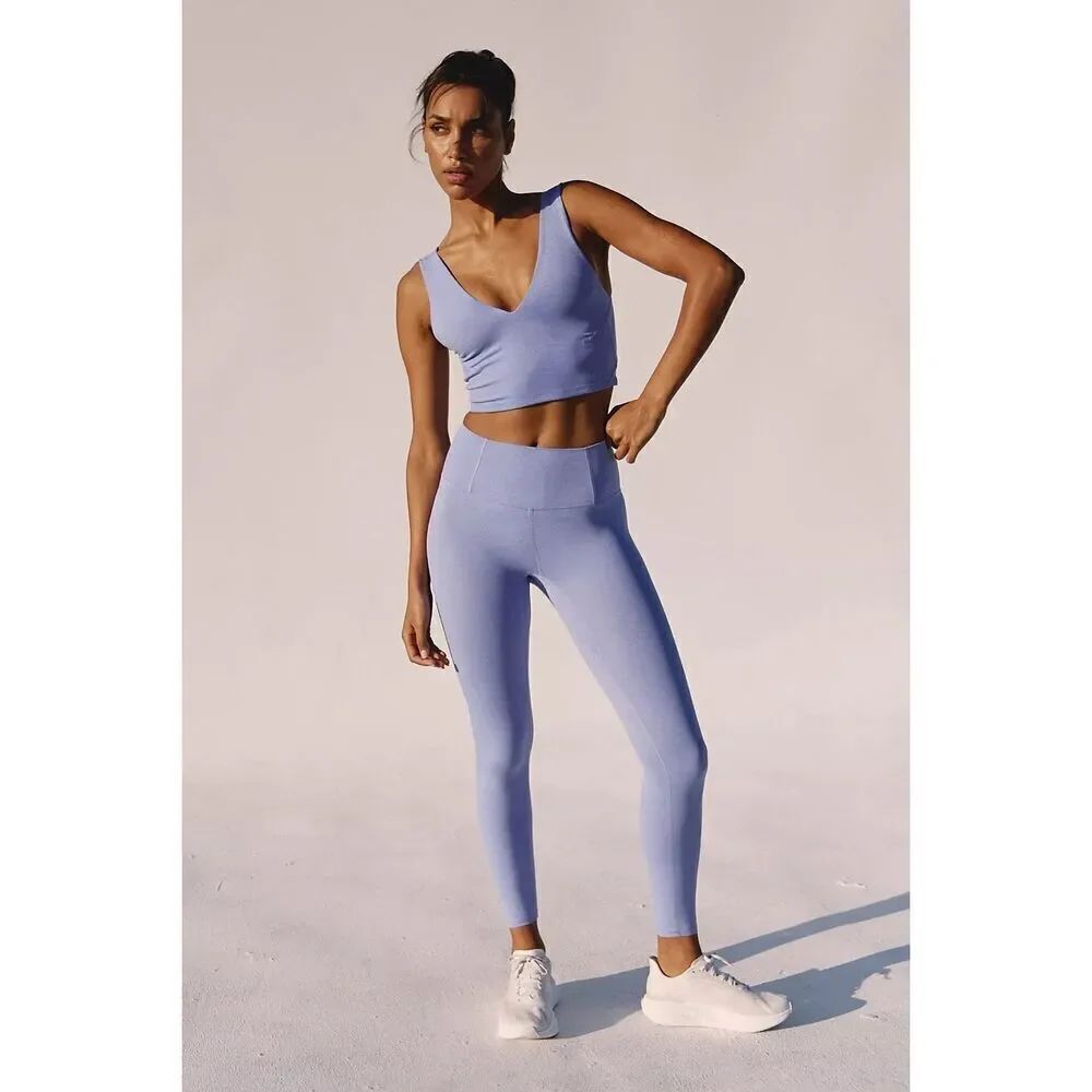 FREE PEOPLE MOVEMENT FP NWT Never Better 7/8 Length Heather Leggings Large